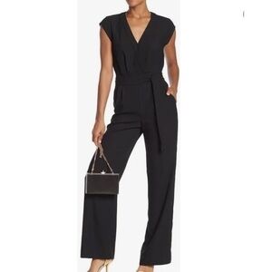 Diane Von Furstenberg Purdy black tie jumpsuit